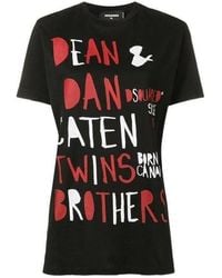 DSquared² - Printed T-Shirts With Patterns And Slogans - Lyst