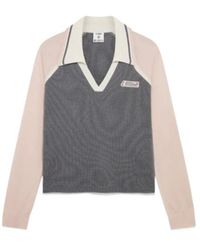 CASABLANCA - Tennis Long Sleeve Polo Shirt - Lyst