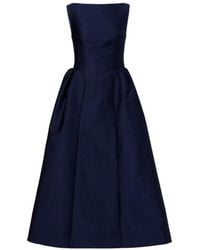 Roland Mouret - Taffeta Midi Dress - Lyst