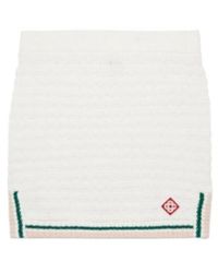 CASABLANCA - Bouclé Mini Skirt - Lyst