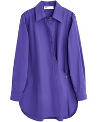 Our Legacy - Wave Long Poplin Shirt - Lyst