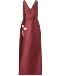 Erdem - Bow-Detailed Embroidered Mikado Gown - Lyst