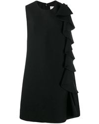 Valentino - Ruffle Detail Shift Dress - Lyst
