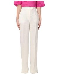 Max Mara - Studio High Waisted Straight Leg Trousers - Lyst
