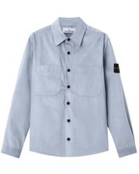 Stone Island - Regular-Fit Overshirt With Pockets - Lyst