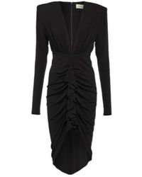Alexandre Vauthier - Draped Jersey Midi Dress - Lyst