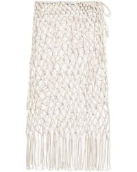 Frankie Shop - Tropea Macrame Skirt - Lyst