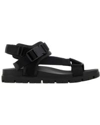 Prada - Buckled Strappy Sandals - Lyst