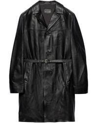 Prada - Nappa Leather Coat - Lyst