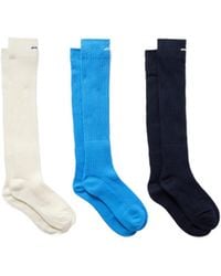 ShuShu/Tong - Pack Of Three Embroidered Cotton-Blend Socks - Lyst