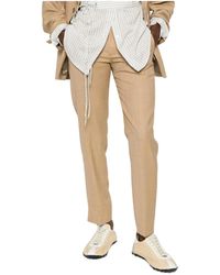 MM6 by Maison Margiela - Slit-Cuff Tailored Trousers - Lyst