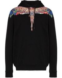 Marcelo Burlon - Wing Printed Hooded Sweater - Lyst
