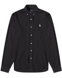 Ralph Lauren - Logo Button-Down Collar Shirt With Long Sleeves - Lyst