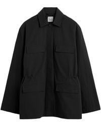 TOTEME - Drawstring-Waist Pocket-Detail Jacket - Lyst