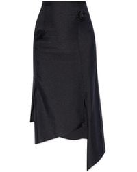 Coperni - High-Waisted Asymmetric Midi Skirt - Lyst