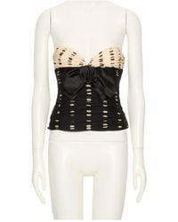 Valentino - Bow Detailed Strapless Top - Lyst