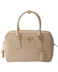Prada - Zip-Up Small Tote Bag - Lyst