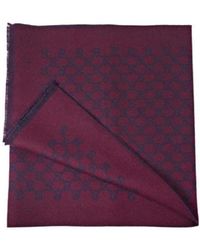 Gucci - Web Detail Jacquard Knit Scarf - Lyst