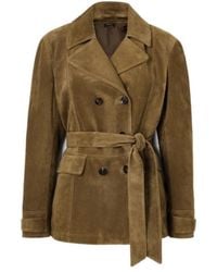 Tom Ford - Double-Breasted Suede Jacket - Lyst