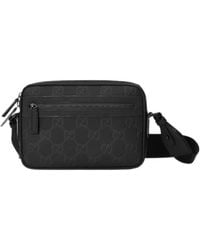 Gucci - Monogrammed Zip-Up Crossbody Bag - Lyst