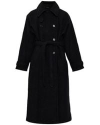 A.P.C. - Lea Belted Double-Breasted Coat - Lyst