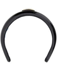 Prada - Logo-Plaque Headband - Lyst