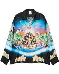 CASABLANCA - Innersense Long Sleeved Satin Shirt - Lyst