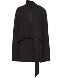 Valentino - Scarf Detail Mini Dress - Lyst