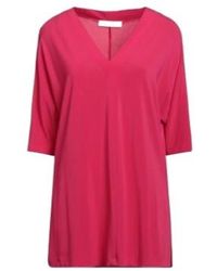 Max Mara - V-Neck Three-Quarter Sleeve Top - Lyst