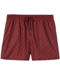 Gucci - Monogram Drawstring Swim Shorts - Lyst