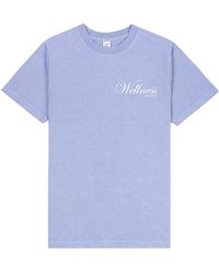 Sporty & Rich - Avenue Crew-Neck T-Shirt - Lyst