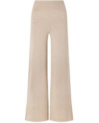 The Elder Statesman - Juniper Cashmere Wide-Leg Casual Pants - Lyst