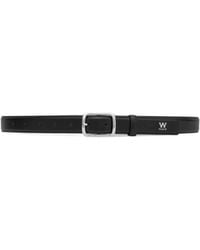 WOOYOUNGMI - Small Logo Leather Belt - Lyst