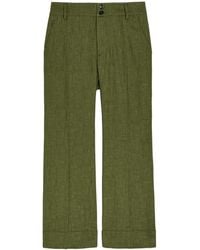 La DoubleJ - Hendrix Textured Flared-Leg Woven Trousers - Lyst