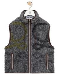 Loewe - Vest With A Collar Tightened With Drawstrings - Lyst