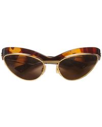 Bottega Veneta - Eyewear Duo Angle Cat Eye Sunglasses - Lyst