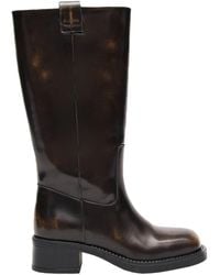 Alohas - Round-Toe Biker Boots - Lyst
