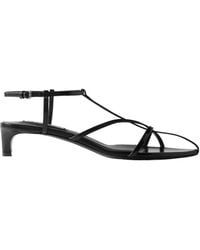 Jil Sander - Leather High-Heeled Sandals - Lyst