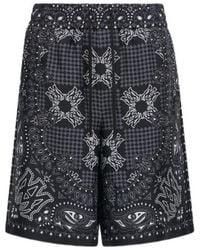 Amiri - Ma Check Printed Shorts - Lyst