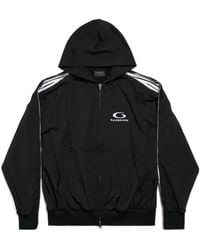 Balenciaga - Zipped Zip-Up Hoodie - Lyst