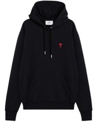 Ami Paris - Long-Sleeved Hooded Hoodie - Lyst