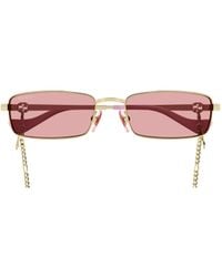 Gucci - Eyewear Rectangle-Frame Sunglasses - Lyst
