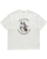 Acne Studios - Logo Printed Crewneck T-Shirt - Lyst