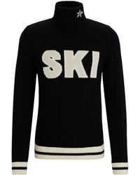BOSS - Turtleneck Knit Sweater - Lyst