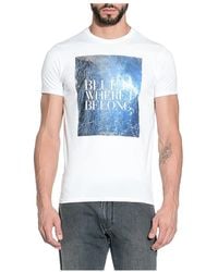 Armani Jeans - Logo Details T-Shirt - Lyst