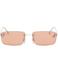 Fendi - Eyewear Rectangle-Frame Sunglasses - Lyst