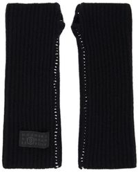 MM6 by Maison Margiela - Label Detail Gloves - Lyst