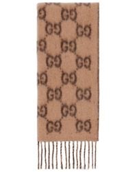 Gucci - Gg Alpaca Wool Scarf - Lyst