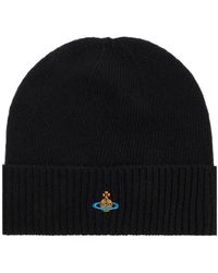 Vivienne Westwood - Logo Embroidered Beanie - Lyst