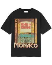 Rhude - Graphic-Printed Crewneck T-Shirt - Lyst